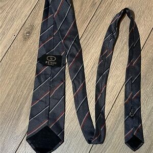 Authentic Fendi Men’s silk tie